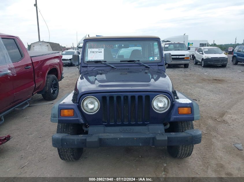 1998 Jeep Wrangler Sport VIN: 1J4FY19S9WP733008 Lot: 39821940