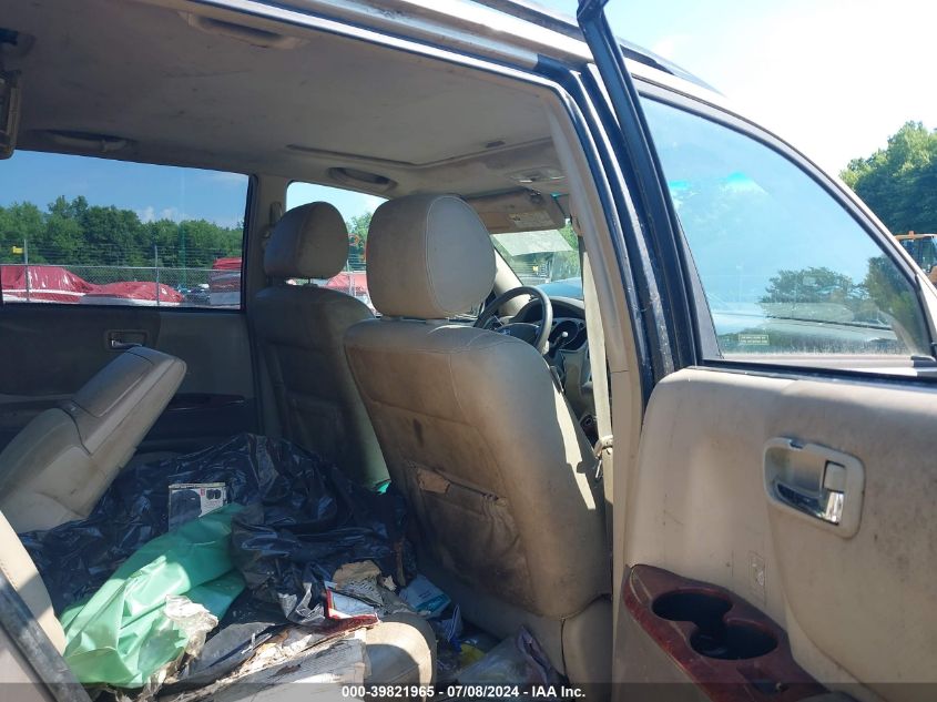 2005 Toyota Highlander Limited V6 VIN: JTEEP21A850084897 Lot: 39821965