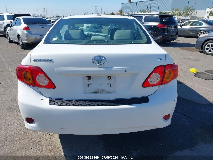 2009 Toyota Corolla Le VIN: 1NXBU40E99Z109526 Lot: 39821969