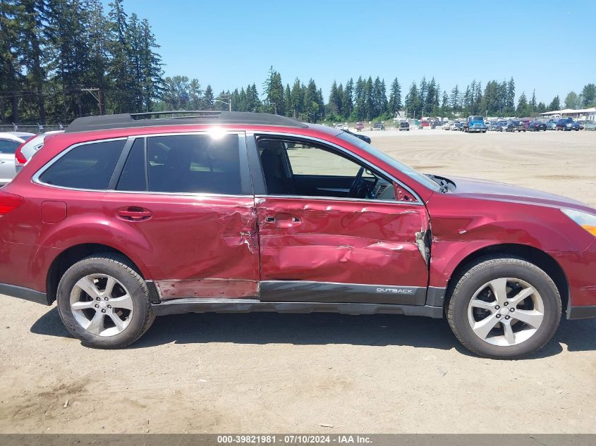 2013 Subaru Outback 2.5I Premium VIN: 4S4BRBGC8D3301433 Lot: 39821981