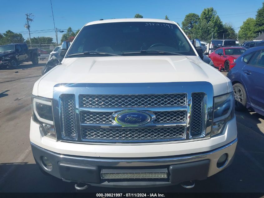 2012 Ford F-150 Lariat VIN: 1FTFW1EF6CFA90865 Lot: 39821997