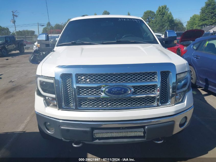 2012 Ford F-150 Lariat VIN: 1FTFW1EF6CFA90865 Lot: 39821997