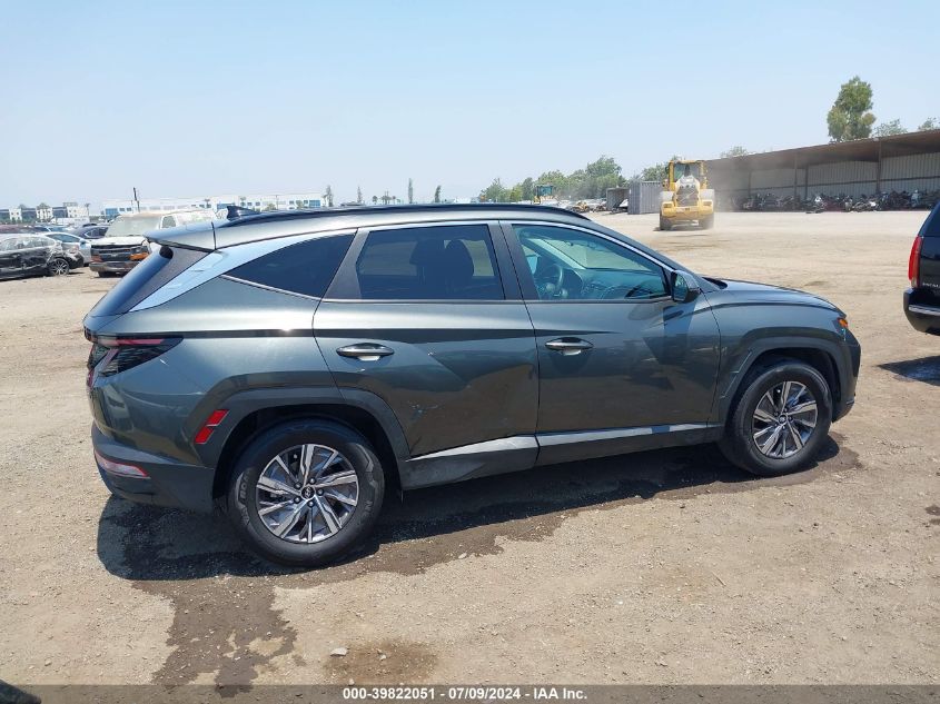 2022 Hyundai Tucson Hybrid Blue VIN: KM8JBCA12NU072112 Lot: 39822051