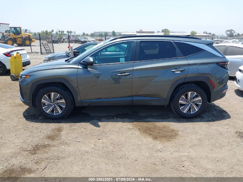 2022 Hyundai Tucson Hybrid Blue VIN: KM8JBCA12NU072112 Lot: 39822051