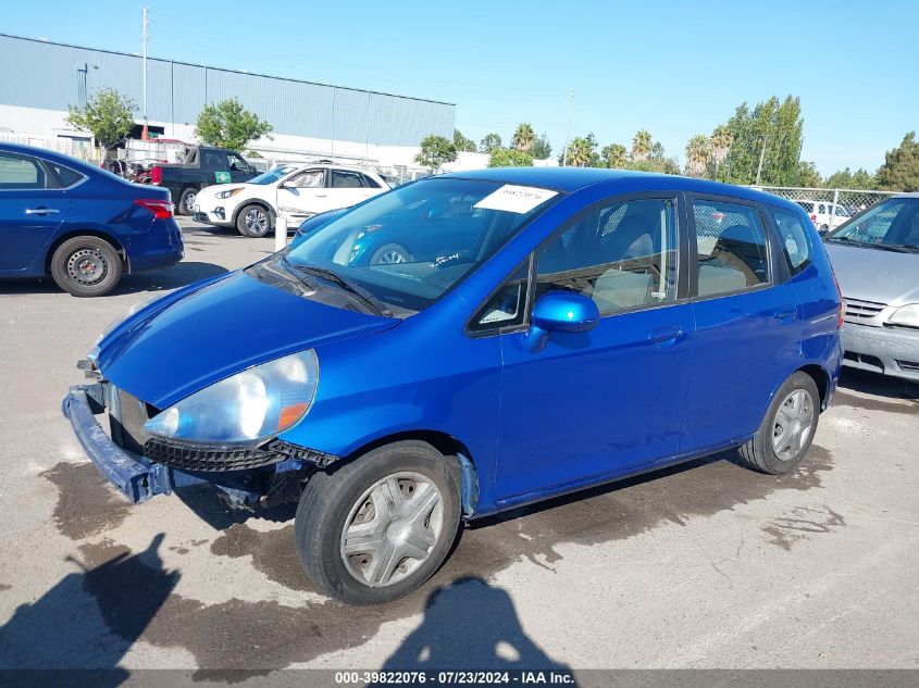 2007 Honda Fit VIN: JHMGD38437S055762 Lot: 39822076