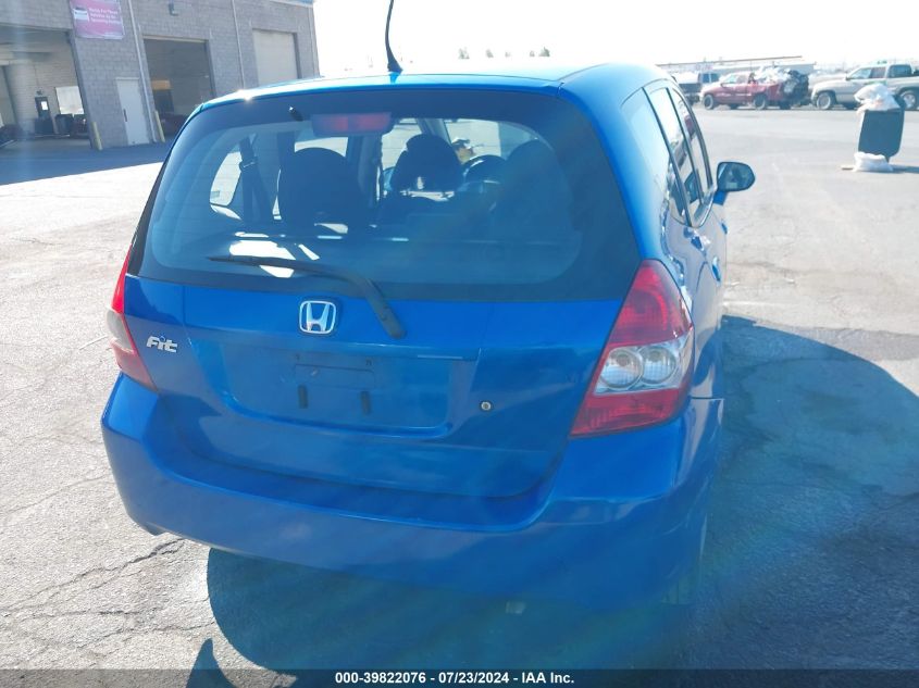 2007 Honda Fit VIN: JHMGD38437S055762 Lot: 39822076