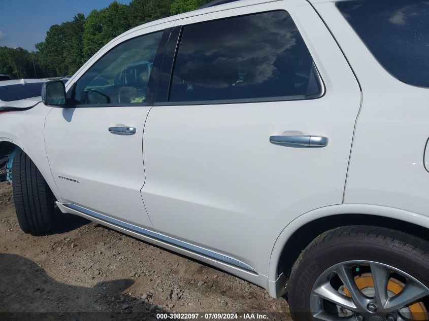 2019 Dodge Durango Citadel Anodized Platinum Rwd VIN: 1C4RDHEG0KC603127 Lot: 39822097