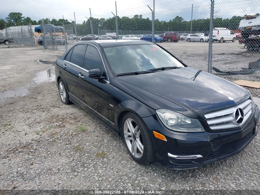 2012 MERCEDES-BENZ C 250 VIN: WDDGF4HB9CR194933