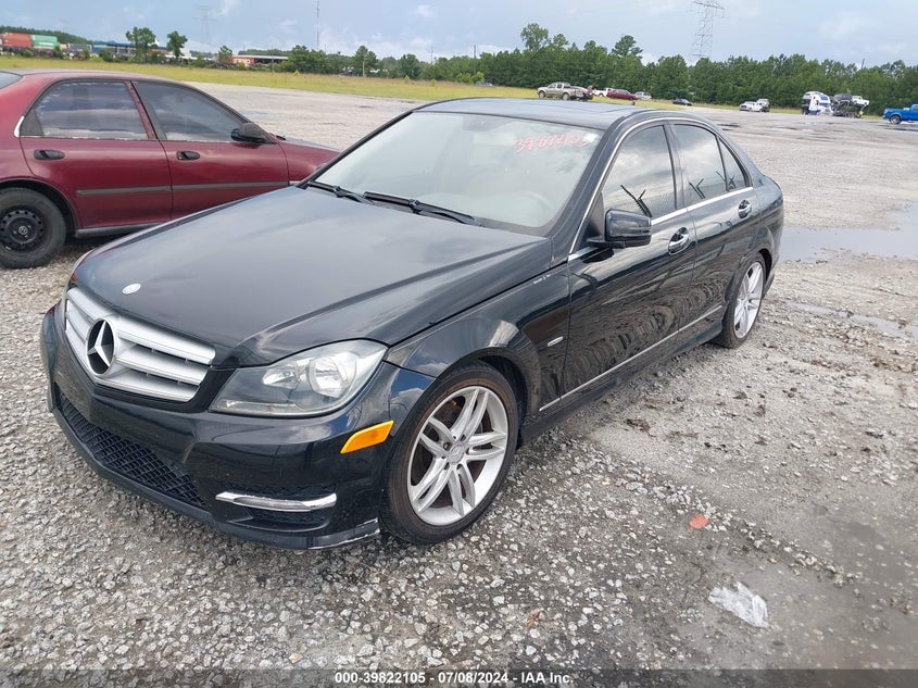 2012 MERCEDES-BENZ C 250 VIN: WDDGF4HB9CR194933