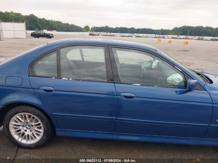 2003 BMW 530I I VIN: WBADT534X3CE94357 Lot: 39822112