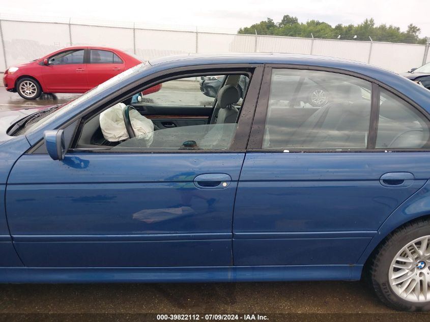 2003 BMW 530I I VIN: WBADT534X3CE94357 Lot: 39822112