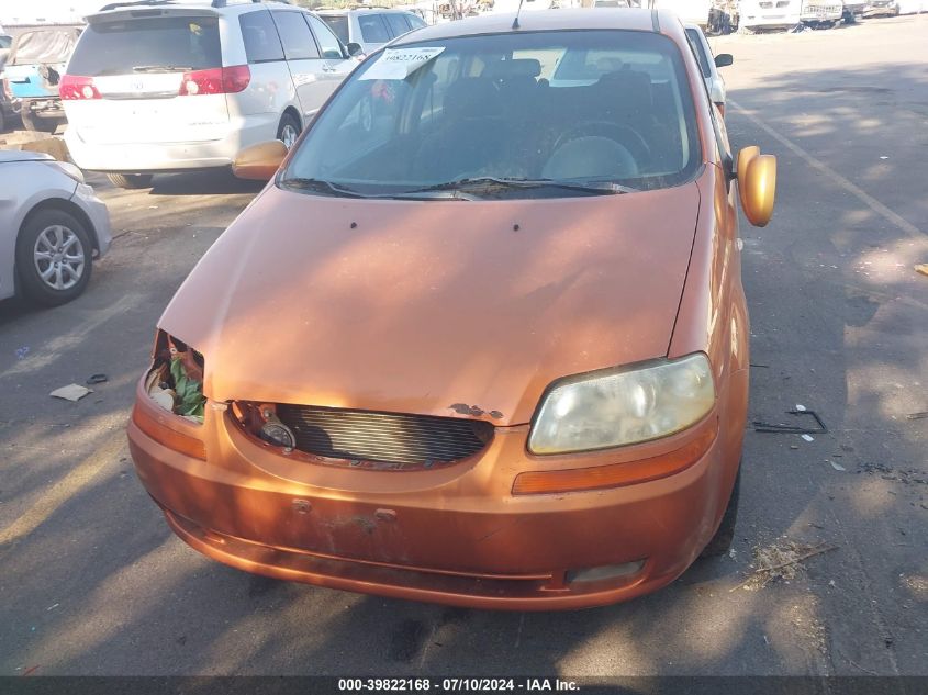 2007 Chevrolet Aveo Ls VIN: KL1TD66687B761994 Lot: 39822168