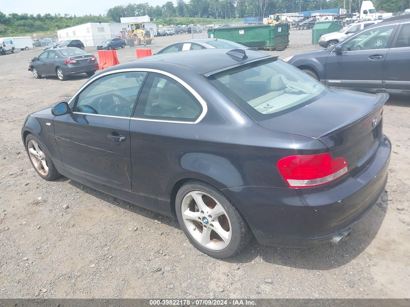 2008 BMW 128I VIN: WBAUP93598VF45752 Lot: 39822178