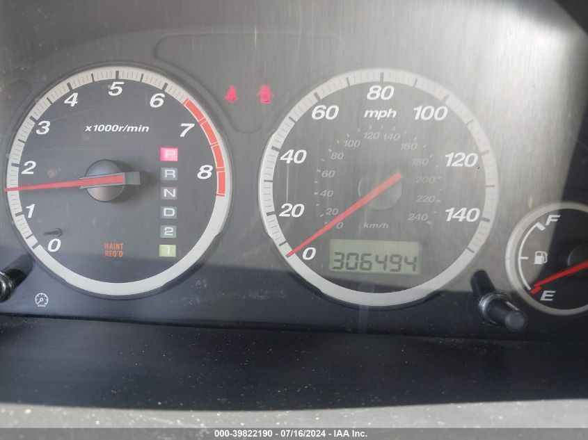 2003 Honda Cr-V Lx VIN: JHLRD68553C001262 Lot: 39822190