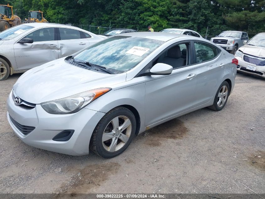 2013 Hyundai Elantra Gls VIN: 5NPDH4AE0DH317006 Lot: 39822225