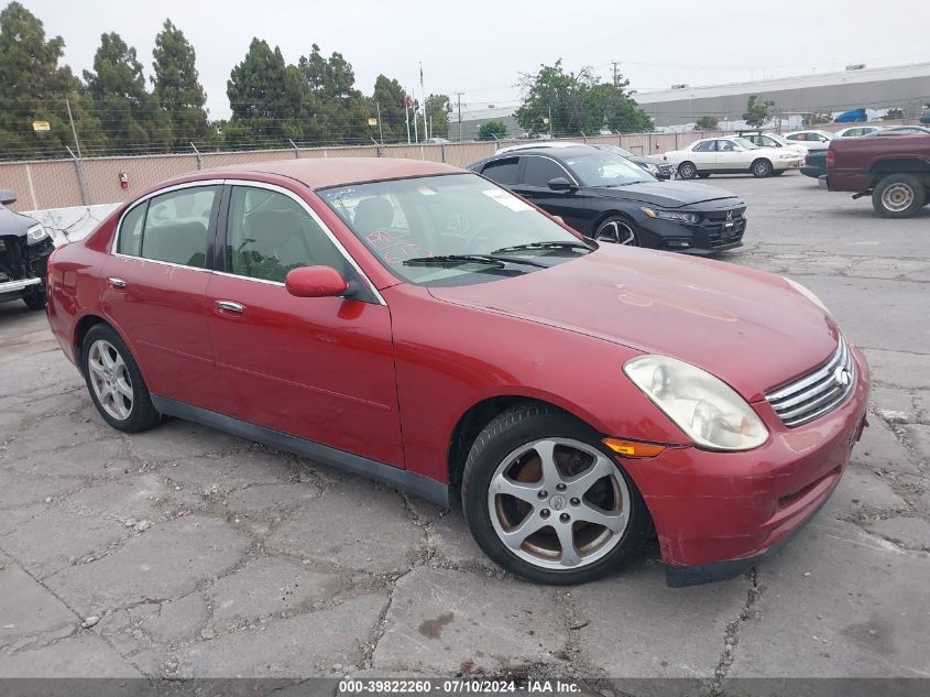 2004 Infiniti G35 VIN: JNKCV51E94M609445 Lot: 39822260