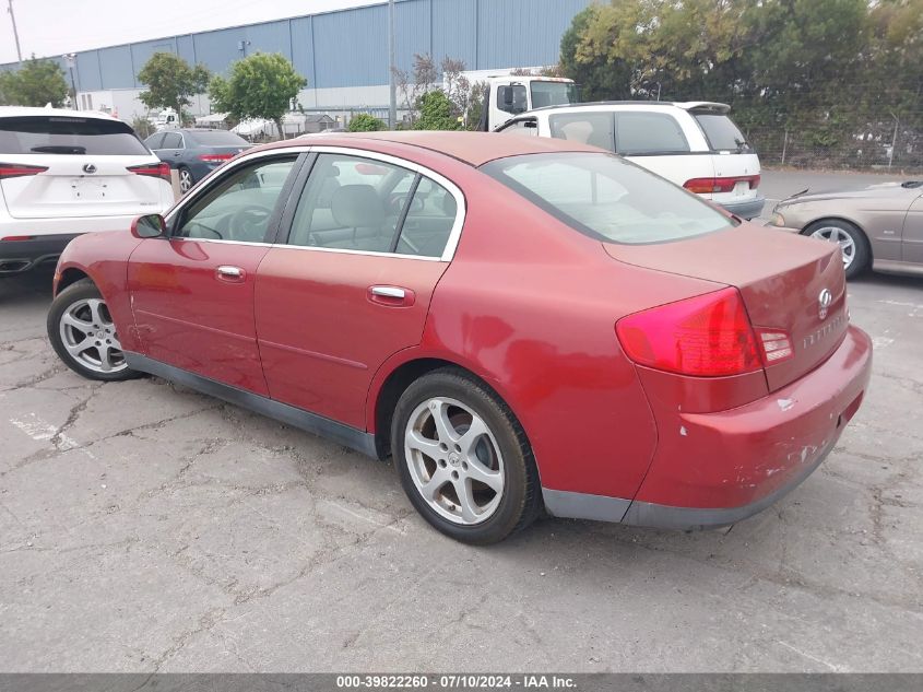 2004 Infiniti G35 VIN: JNKCV51E94M609445 Lot: 39822260