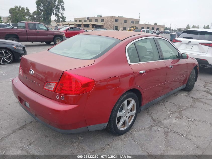 2004 Infiniti G35 VIN: JNKCV51E94M609445 Lot: 39822260