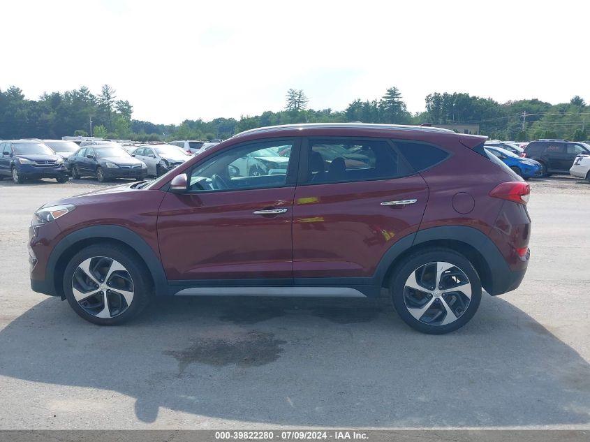 2017 Hyundai Tucson Limited VIN: KM8J3CA26HU419273 Lot: 39822280