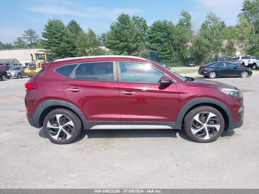 2017 Hyundai Tucson Limited VIN: KM8J3CA26HU419273 Lot: 39822280