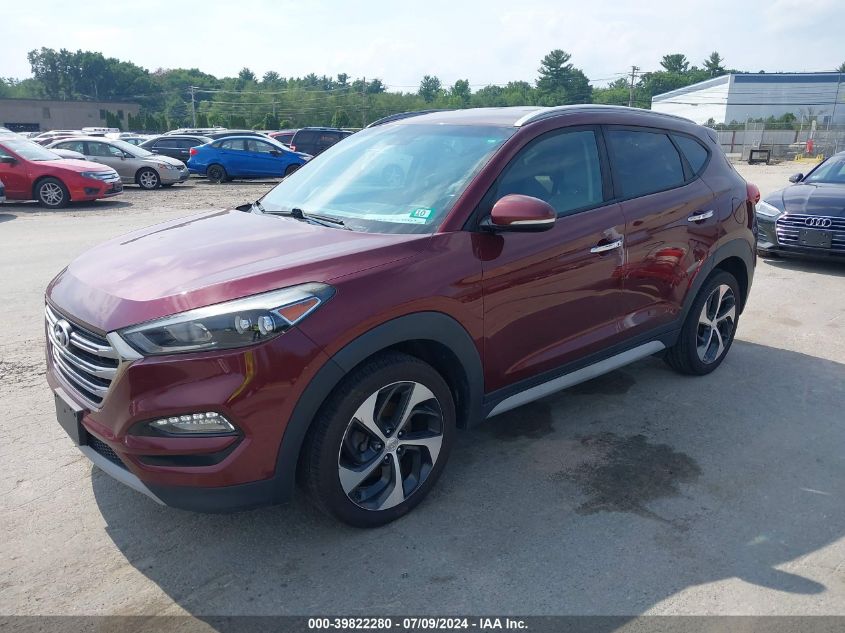 2017 Hyundai Tucson Limited VIN: KM8J3CA26HU419273 Lot: 39822280