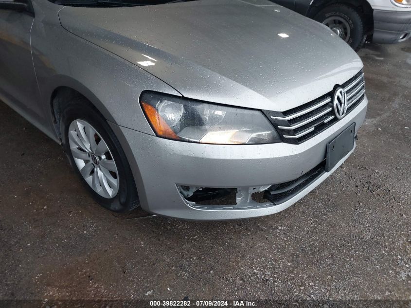 2012 Volkswagen Passat 2.5L S VIN: 1VWAH7A32CC069853 Lot: 39822282