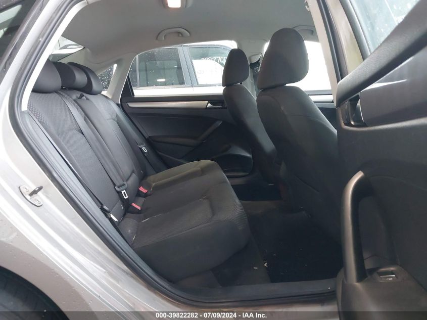 2012 Volkswagen Passat 2.5L S VIN: 1VWAH7A32CC069853 Lot: 39822282