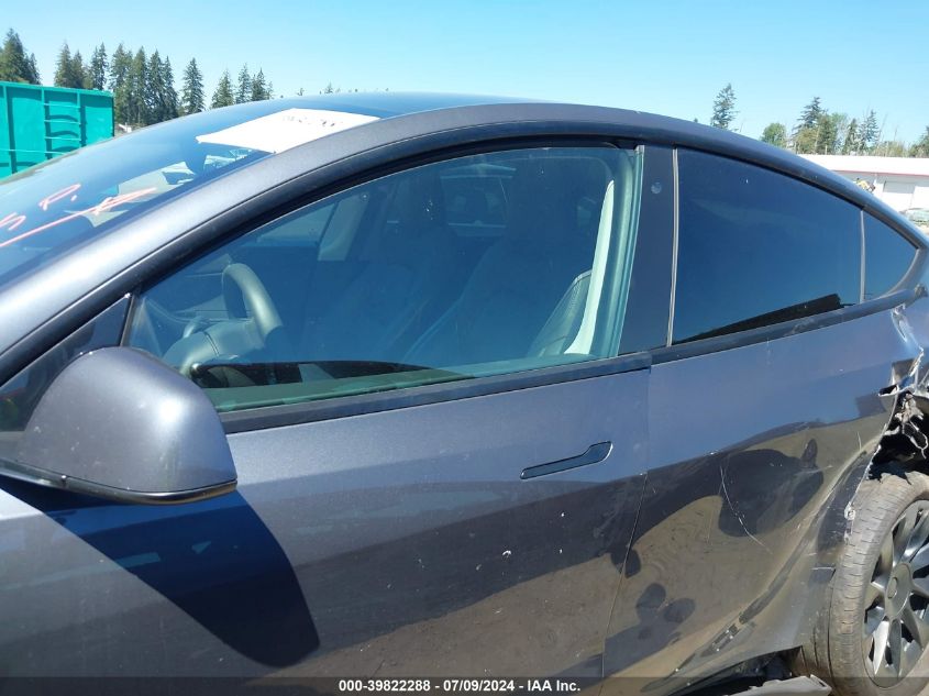 2020 Tesla Model Y Long Range Dual Motor All-Wheel Drive VIN: 5YJYGDEEXLF033328 Lot: 39822288