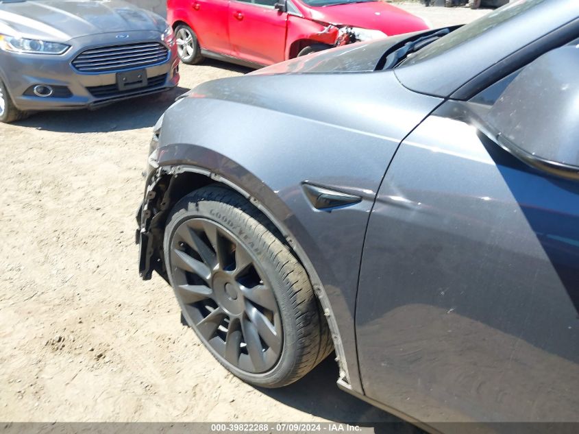 2020 Tesla Model Y Long Range Dual Motor All-Wheel Drive VIN: 5YJYGDEEXLF033328 Lot: 39822288