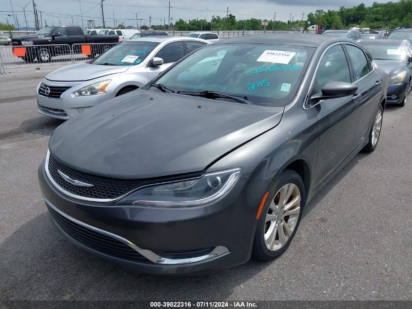 2015 Chrysler 200 Limited VIN: 1C3CCCAB2FN579708 Lot: 39822316