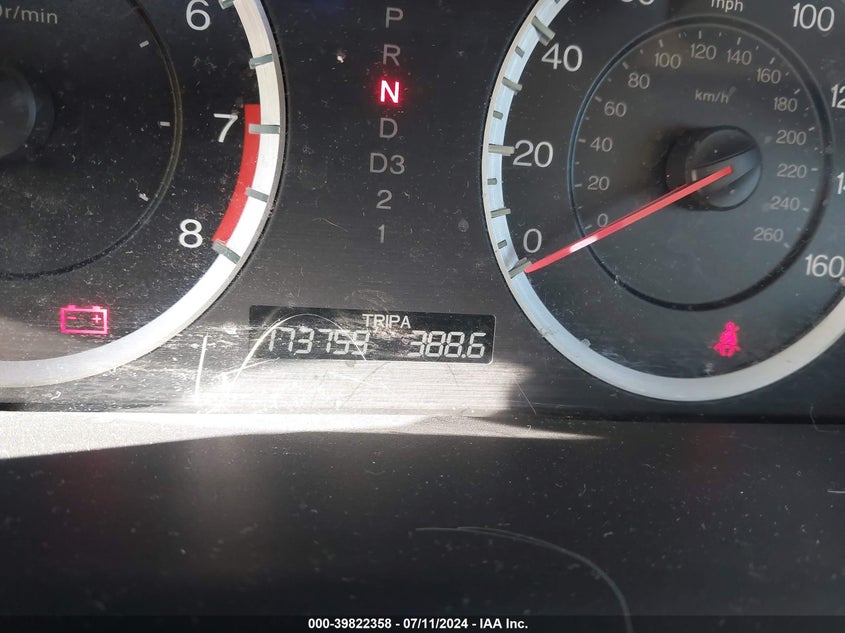 2010 Honda Accord 2.4 Lx VIN: 1HGCP2F36AA028436 Lot: 39822358