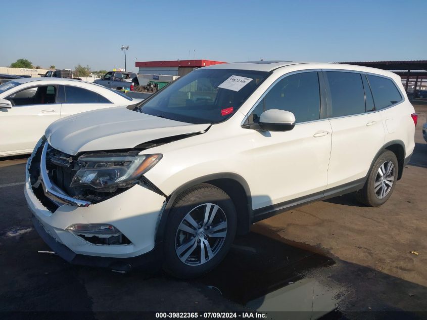 2017 Honda Pilot Ex-L VIN: 5FNYF5H56HB034732 Lot: 39822365