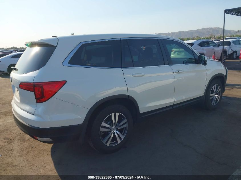 2017 Honda Pilot Ex-L VIN: 5FNYF5H56HB034732 Lot: 39822365