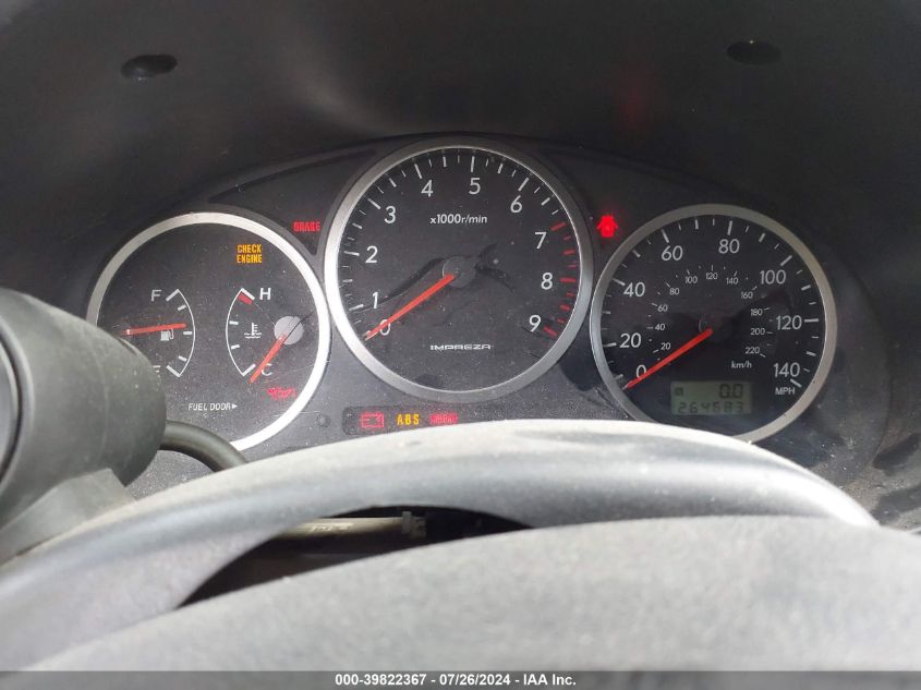 2004 Subaru Impreza Wrx VIN: JF1GG29614G804856 Lot: 39822367