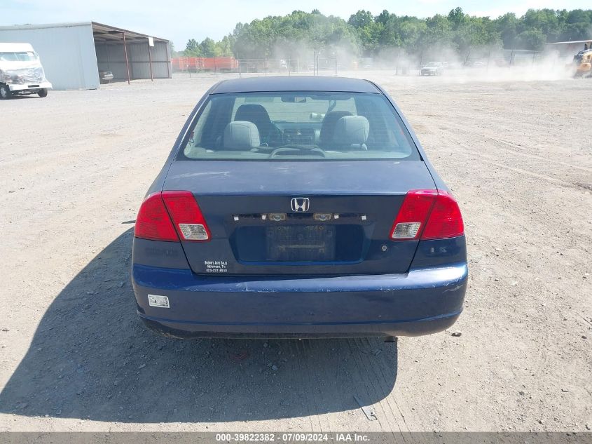 2003 Honda Civic Lx VIN: 2HGES16513H549166 Lot: 39822382