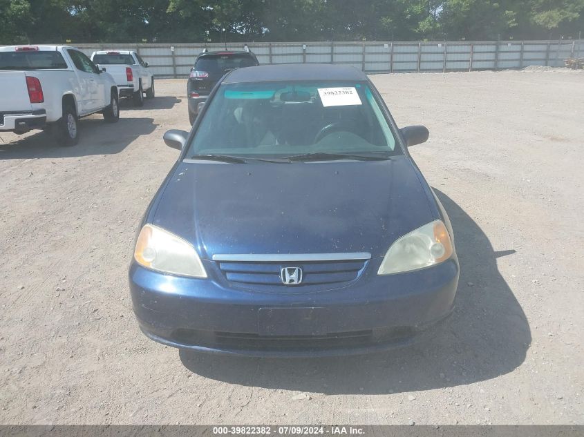 2003 Honda Civic Lx VIN: 2HGES16513H549166 Lot: 39822382
