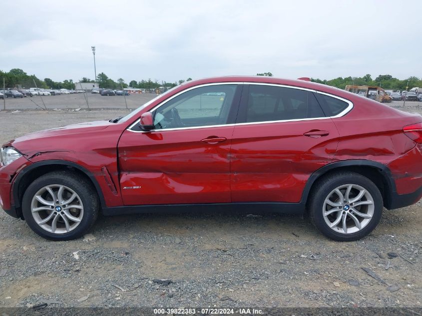 2015 BMW X6 xDrive35I VIN: 5UXKU2C55F0N76853 Lot: 39822383