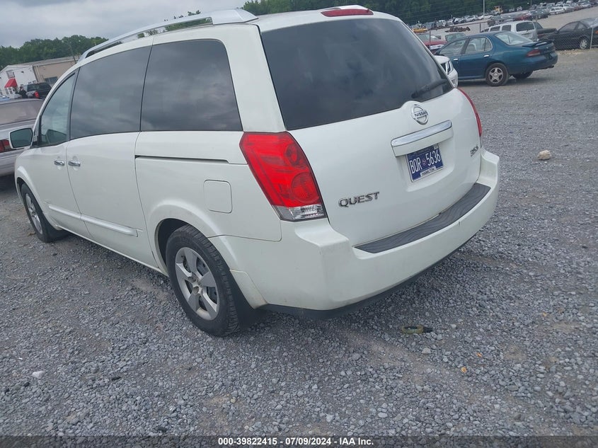 2009 Nissan Quest 3.5 S VIN: 5N1BV28U69N102928 Lot: 39822415