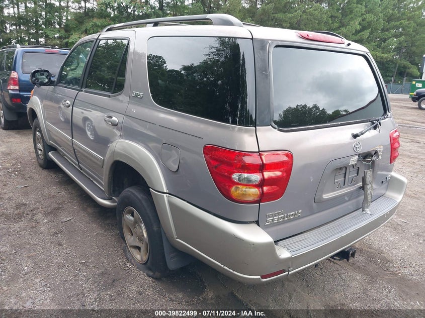 2001 Toyota Sequoia Sr5 V8 VIN: 5TDZT34A91S054351 Lot: 39822499
