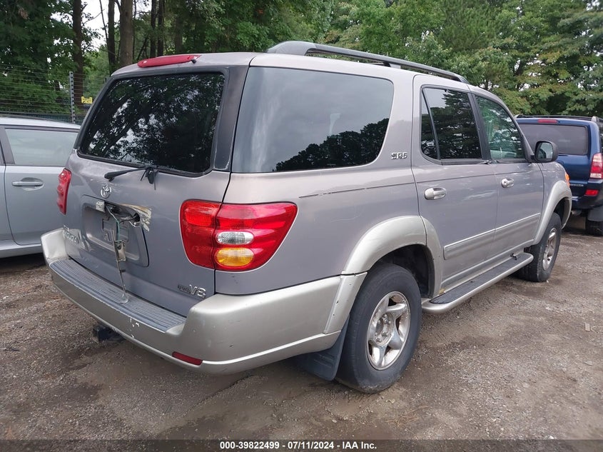 2001 Toyota Sequoia Sr5 V8 VIN: 5TDZT34A91S054351 Lot: 39822499