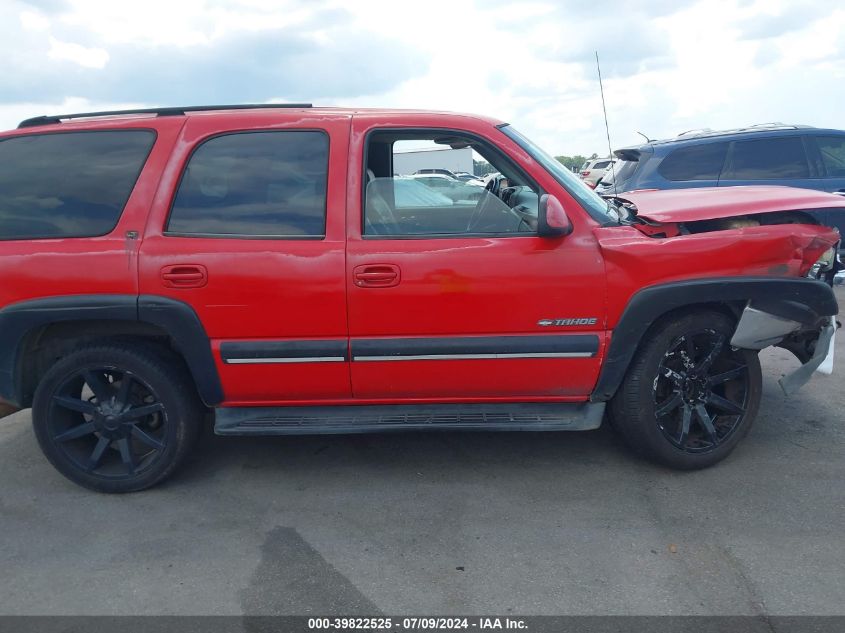 2001 Chevrolet Tahoe Lt VIN: 1GNEC13TX1J140245 Lot: 39822525