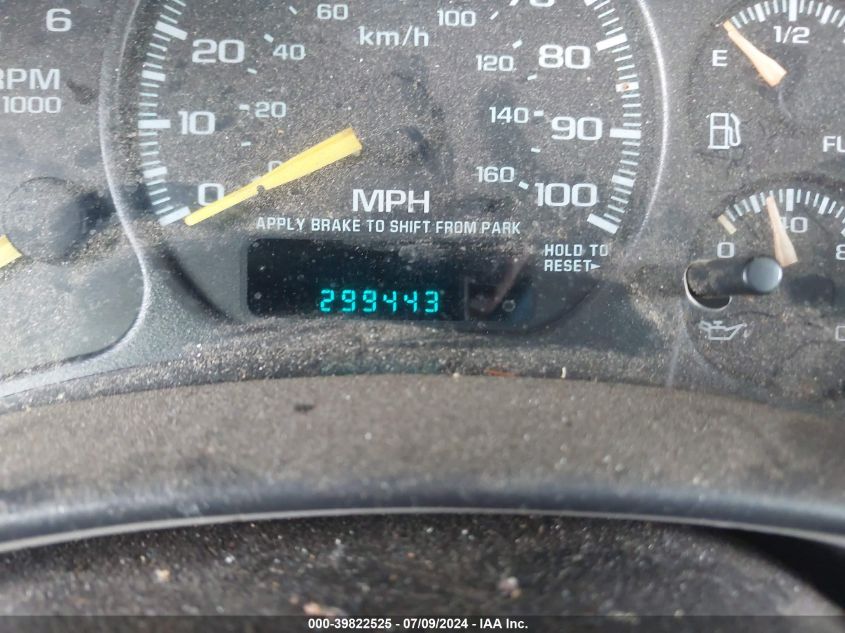 2001 Chevrolet Tahoe Lt VIN: 1GNEC13TX1J140245 Lot: 39822525