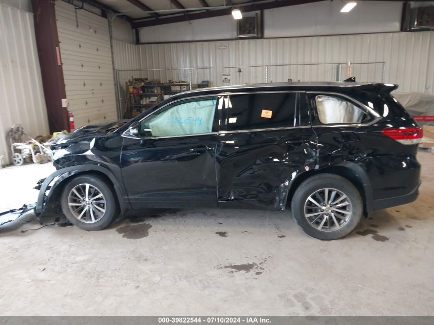 2018 Toyota Highlander Se/Xle VIN: 5TDJZRFH2JS489107 Lot: 39822544