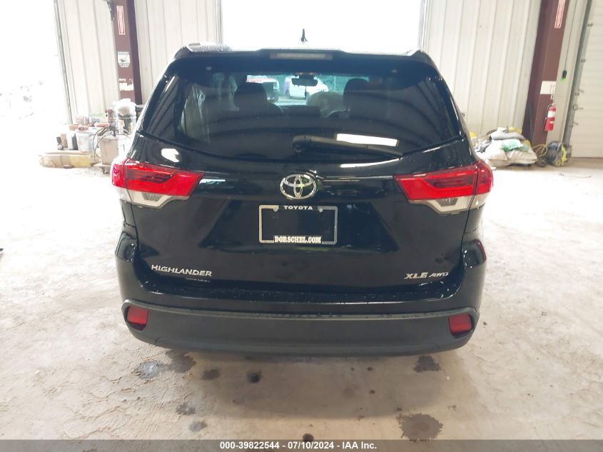 2018 Toyota Highlander Se/Xle VIN: 5TDJZRFH2JS489107 Lot: 39822544