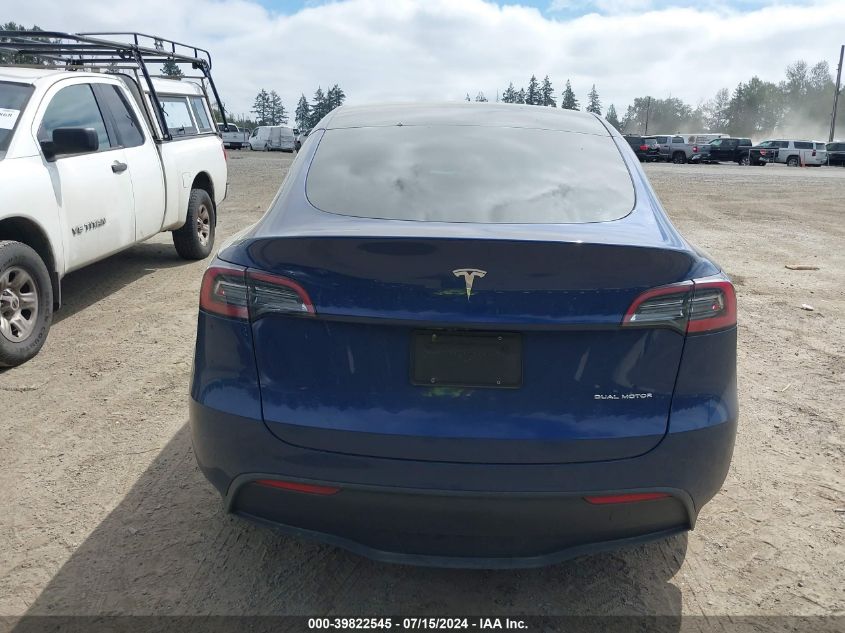 2023 Tesla Model Y Awd/Long Range Dual Motor All-Wheel Drive VIN: 7SAYGAEE8PF665249 Lot: 39822545