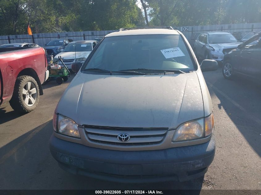 2002 Toyota Sienna Ce VIN: 4T3ZF19C72U420801 Lot: 39822605