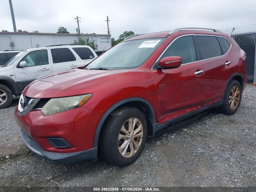 2014 Nissan Rogue Sv VIN: 5N1AT2MT4EC806484 Lot: 40674562