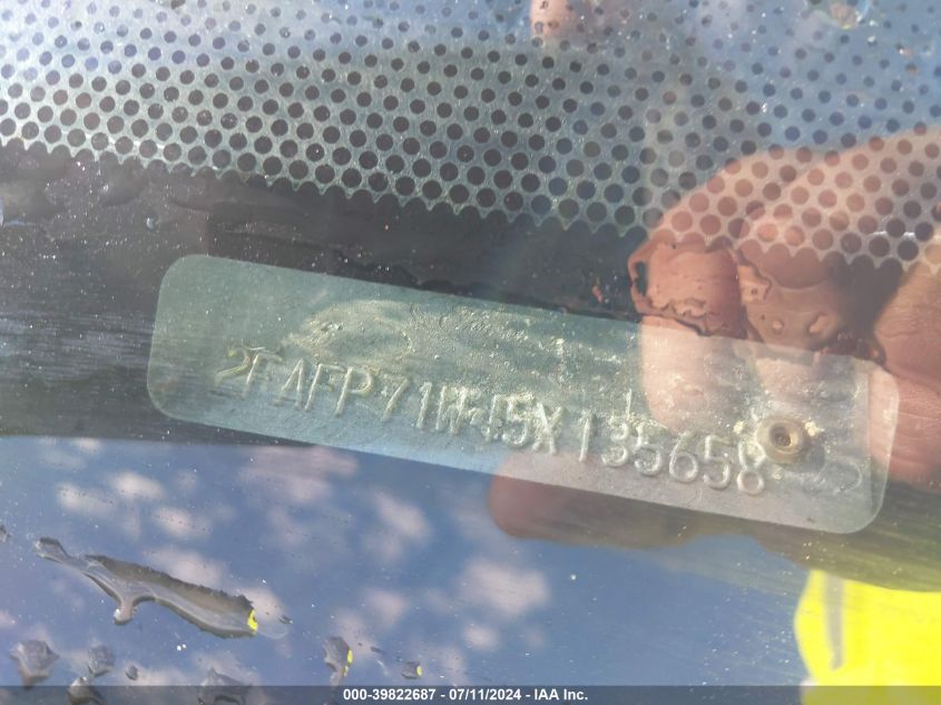 2005 Ford Crown Victoria Police VIN: 2FAFP71W45X135658 Lot: 39822687