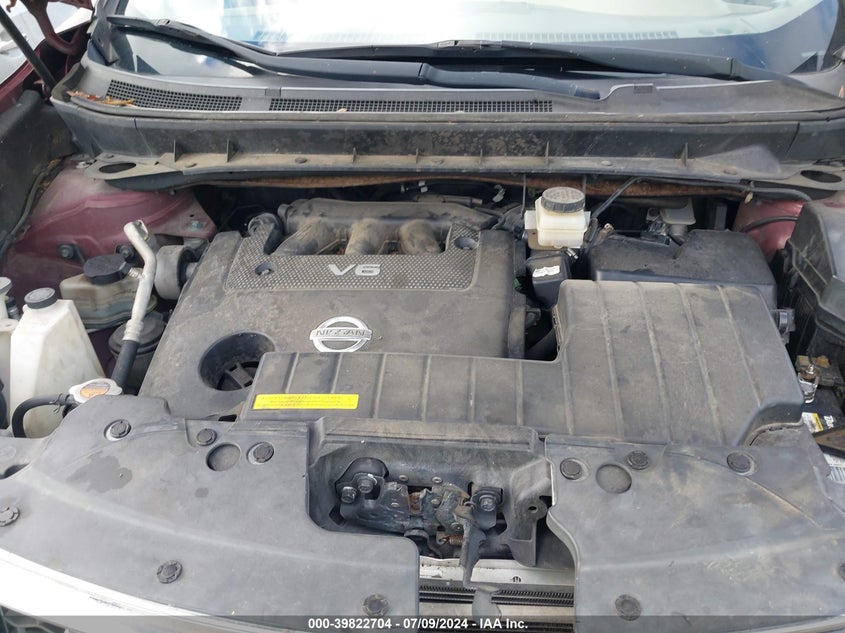 2011 Nissan Murano Sv VIN: JN8AZ1MU2BW051999 Lot: 39822704