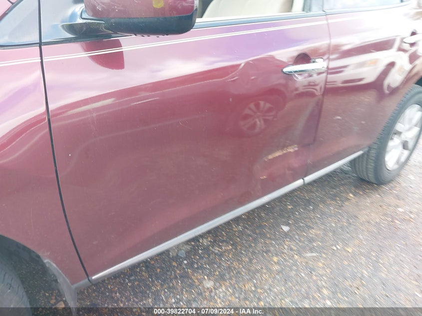 2011 Nissan Murano Sv VIN: JN8AZ1MU2BW051999 Lot: 39822704